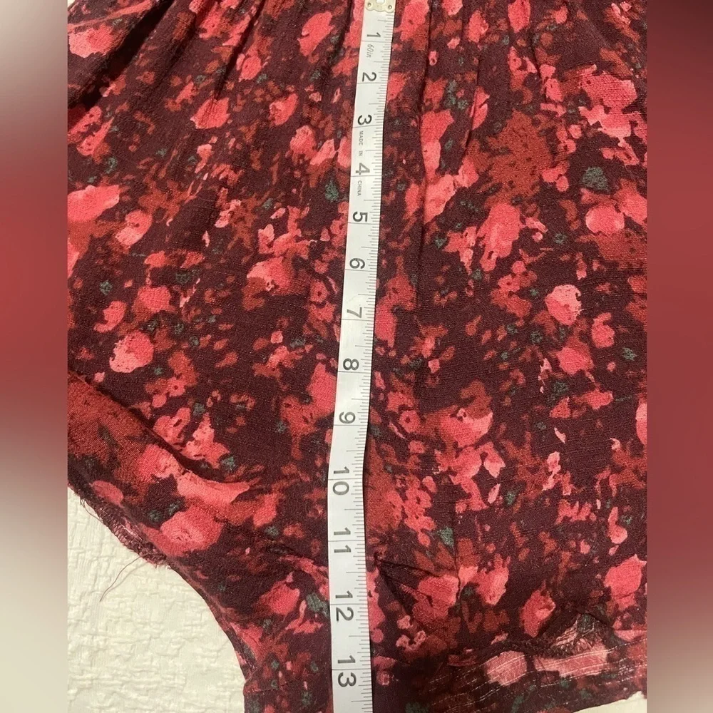 Free People All The Right Ruffles in Wild Moon Floral Romper Size XS OB397455.